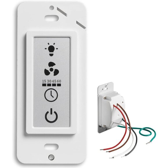Utilitech Replacement Bath Fan Switch | LCD Display | Fan Timer | Easy Control - Picture 7 of 7